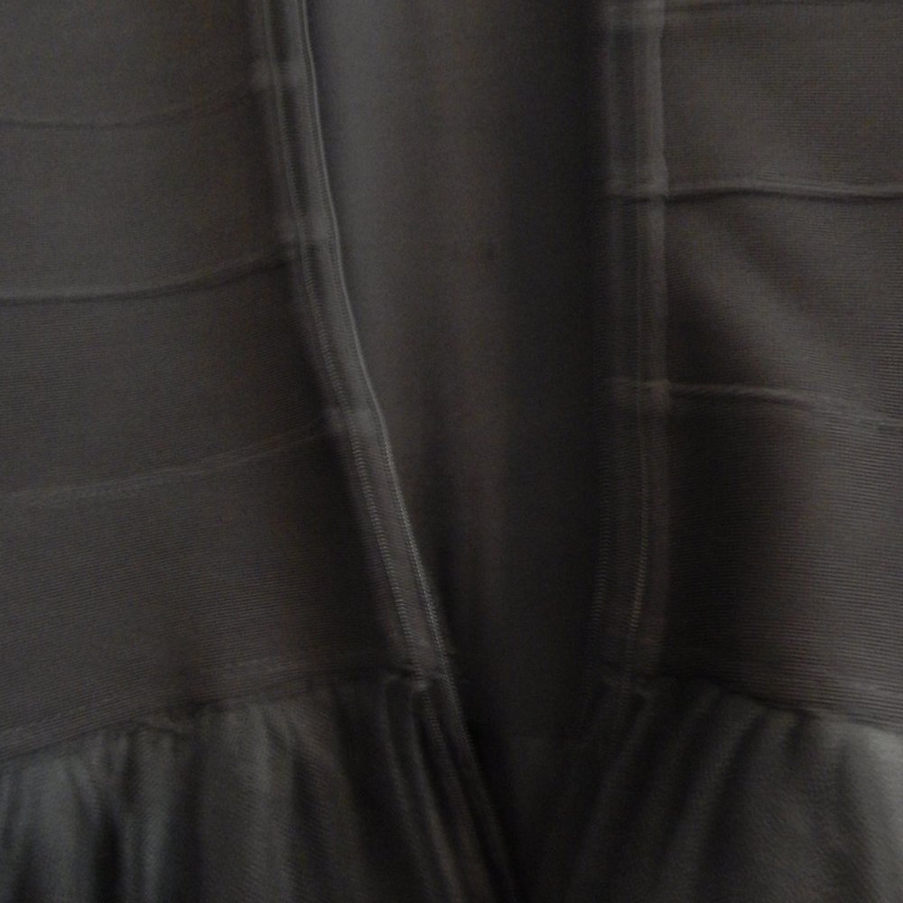 Vintage Cache Embellished Black Tulle Skirt Evening Dress - Picture 7 of 11